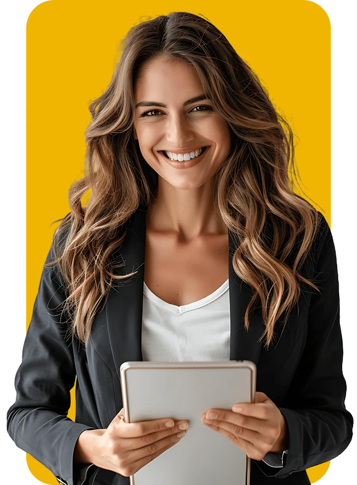 Profissional utilizando tablet